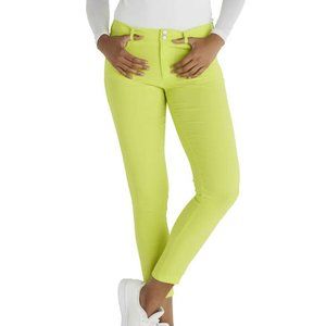 Anatomie Luisa Chartreuse travel 5 pocket slim fit pants XL NEW